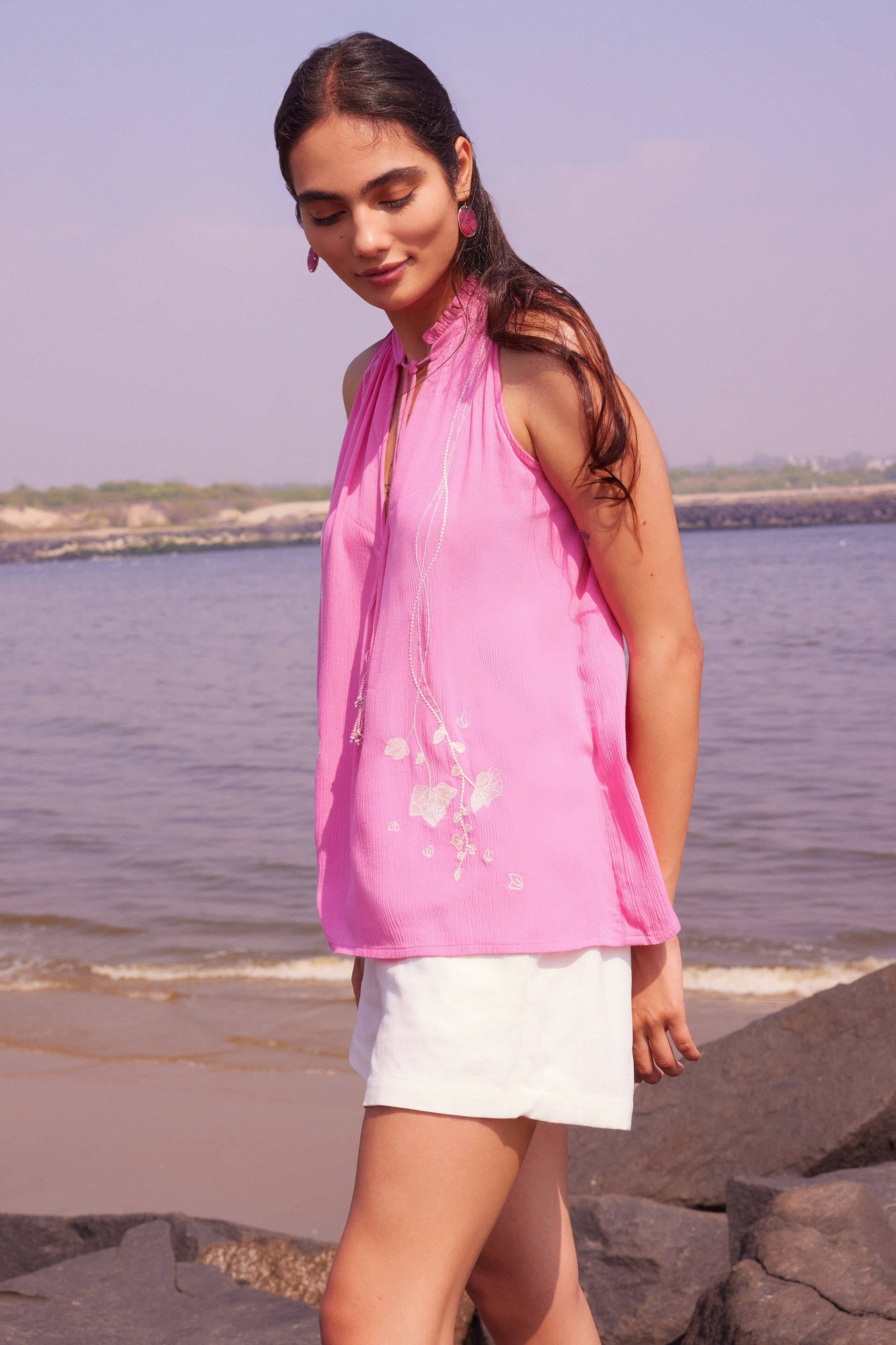 Bougainvillea Top, Pink, image 3